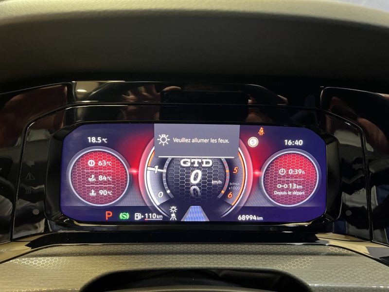 VOLKSWAGEN GOLF VIII GTD 200CH - BVA- HARMAN KARDON - 69200KM