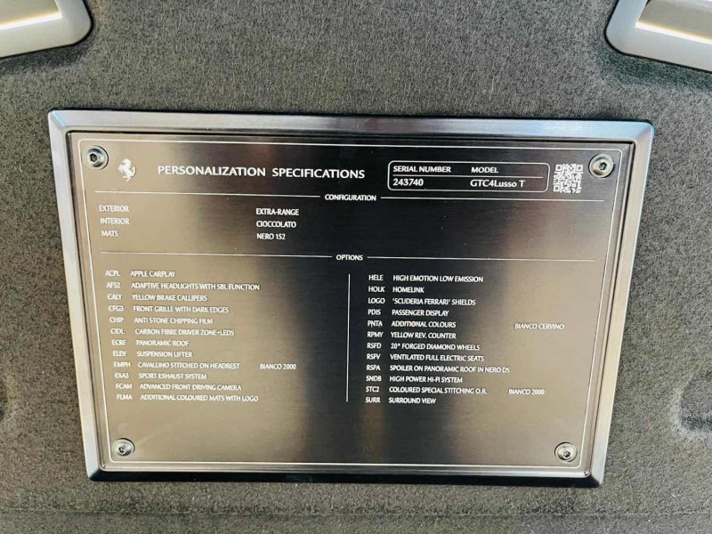 FERRARI GTC4LUSSO T 3.9i - 32V V8 BI-TURBO