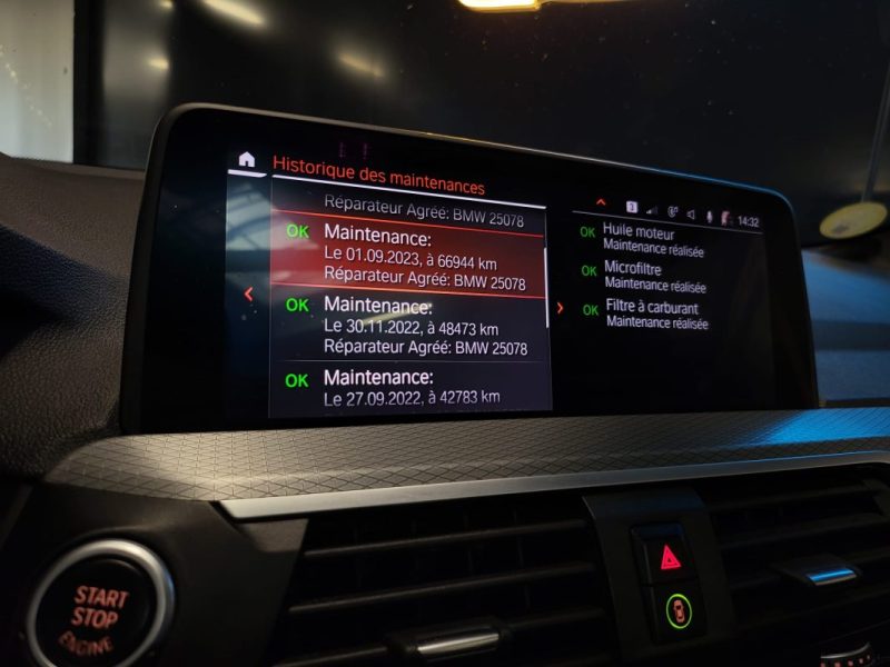 BMW X3 XDrive20d 190ch MSPORT TOIT OUVRANT / APPLE CARPLAY / SIEGES ELECTRIQUES / CHAUFFANTS