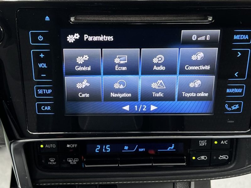 TOYOTA AURIS II PHASE 2 COLLECTION 1.8 HYBRIDE 136 Cv BOITE AUTO ECRAN GPS TACTILE - GARANTIE 1 AN 