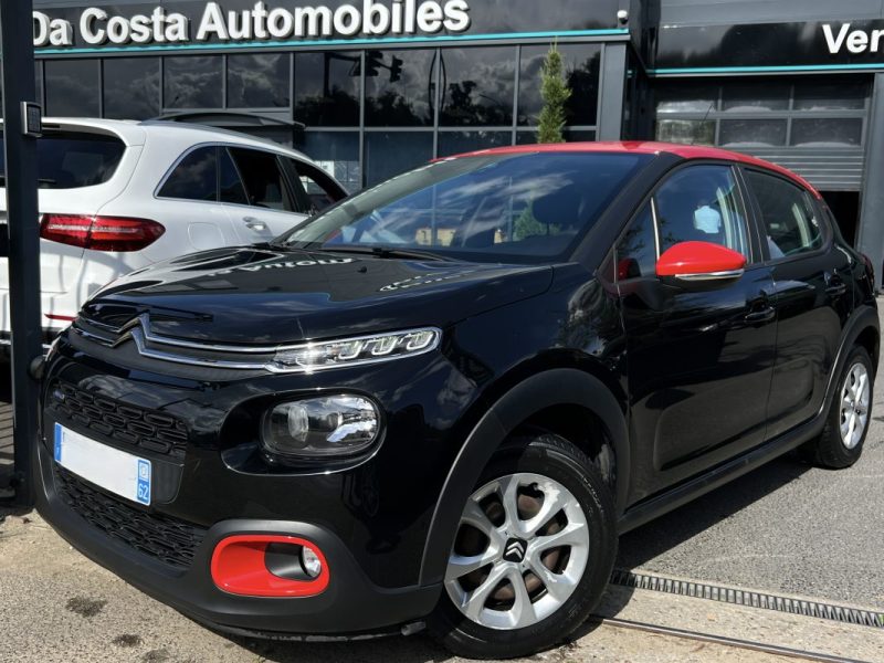 CITROEN C3 III FEEL 1.2 82 Cv APPLE CARPLAY ECRAN TACTILE REGULATEUR CRIT AIR 1 - GARANTIE 1 AN 