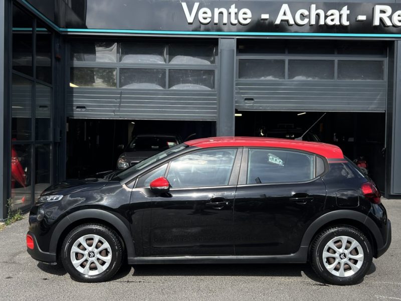 CITROEN C3 III FEEL 1.2 82 Cv APPLE CARPLAY ECRAN TACTILE REGULATEUR CRIT AIR 1 - GARANTIE 1 AN 