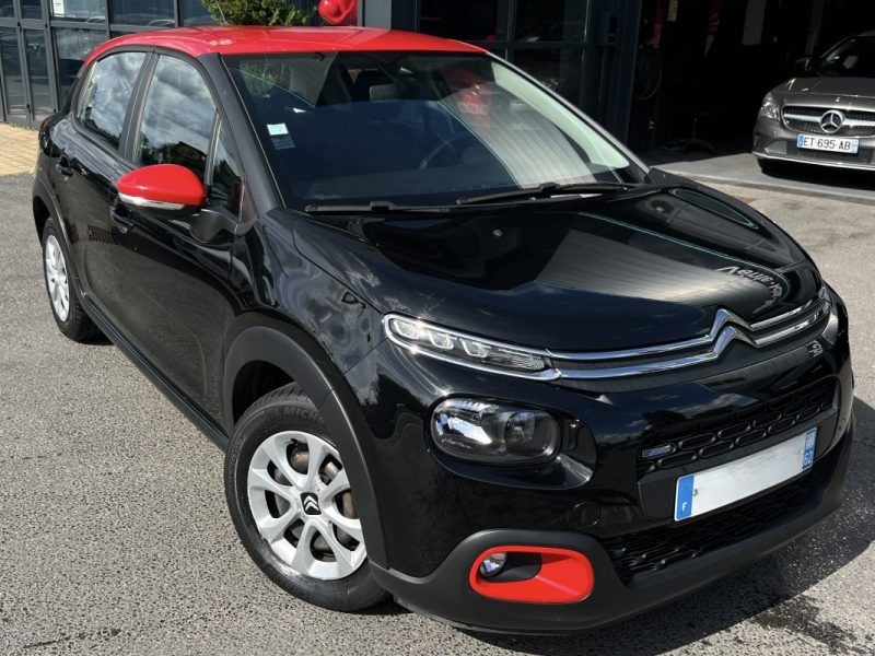 CITROEN C3 III FEEL 1.2 82 Cv APPLE CARPLAY ECRAN TACTILE REGULATEUR CRIT AIR 1 - GARANTIE 1 AN 