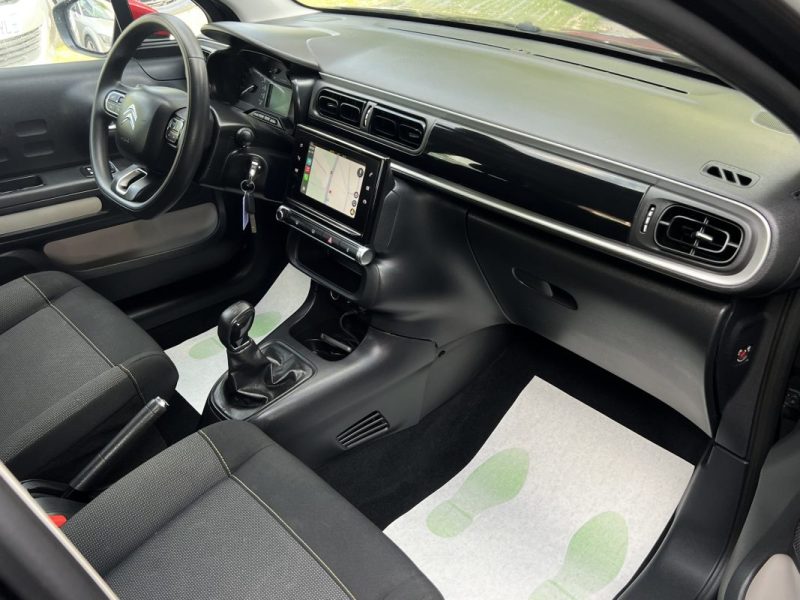 CITROEN C3 III FEEL 1.2 82 Cv APPLE CARPLAY ECRAN TACTILE REGULATEUR CRIT AIR 1 - GARANTIE 1 AN 