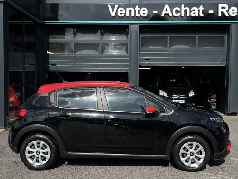 CITROEN C3 III FEEL 1.2 82 Cv APPLE CARPLAY ECRAN TACTILE REGULATEUR CRIT AIR 1 - GARANTIE 1 AN 