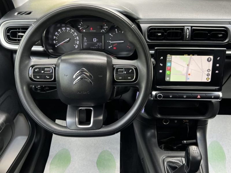 CITROEN C3 III FEEL 1.2 82 Cv APPLE CARPLAY ECRAN TACTILE REGULATEUR CRIT AIR 1 - GARANTIE 1 AN 