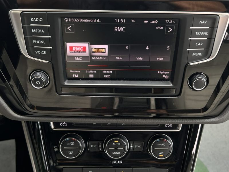 VOLKSWAGEN TOURAN III 1.6 TDI 110 Cv GPS TACTILE / CRIT AIR 2 - GARANTIE 1 AN