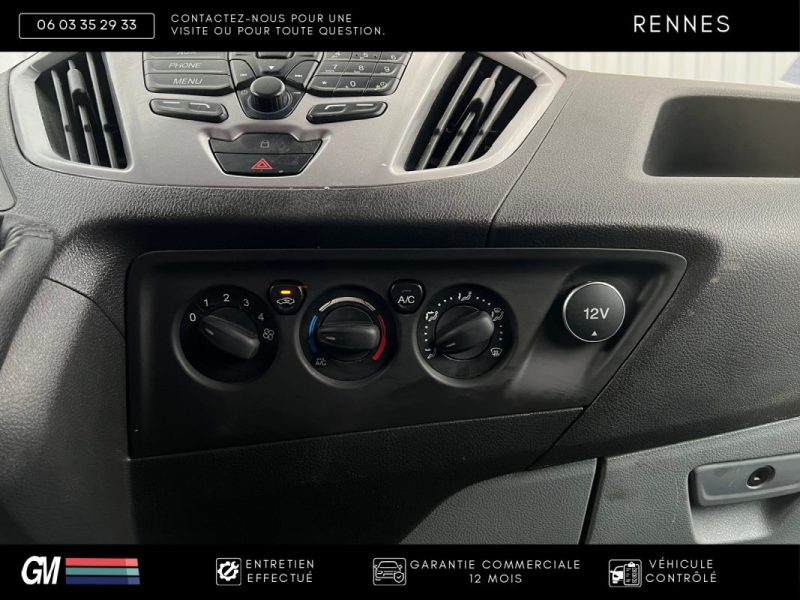 FORD TRANSIT CUSTOM 2.2 125CH/ DOUBLE PORTE LATÉRALE / RÉGULATEUR / RADAR AV. AR  / GARANTIE 12 MOIS