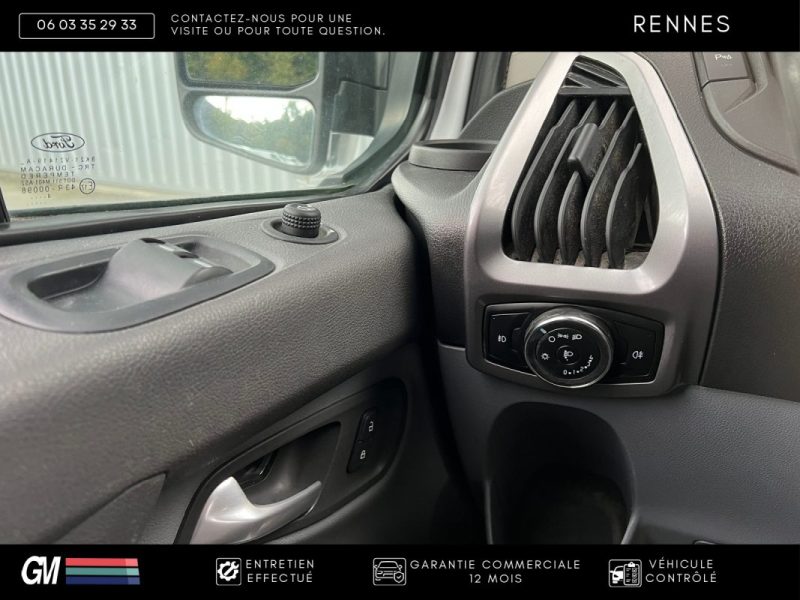 FORD TRANSIT CUSTOM 2.2 125CH/ DOUBLE PORTE LATÉRALE / RÉGULATEUR / RADAR AV. AR  / GARANTIE 12 MOIS