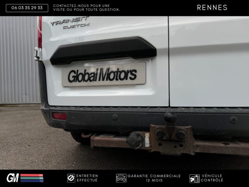 FORD TRANSIT CUSTOM 2.2 125CH/ DOUBLE PORTE LATÉRALE / RÉGULATEUR / RADAR AV. AR  / GARANTIE 12 MOIS