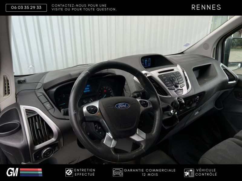 FORD TRANSIT CUSTOM 2.2 125CH/ DOUBLE PORTE LATÉRALE / RÉGULATEUR / RADAR AV. AR  / GARANTIE 12 MOIS
