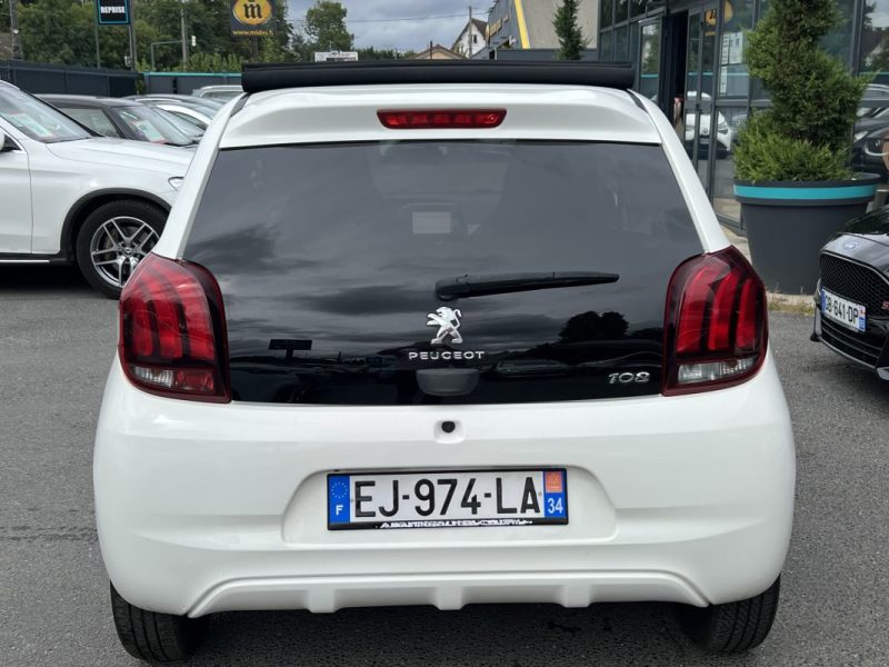 PEUGEOT 108 TOP ! CABRIOLET Pack ALLURE 1.2 82 Cv 1ERE MAIN ECRAN TACTILE CRIT AIR 1 - GARANTIE 1 AN
