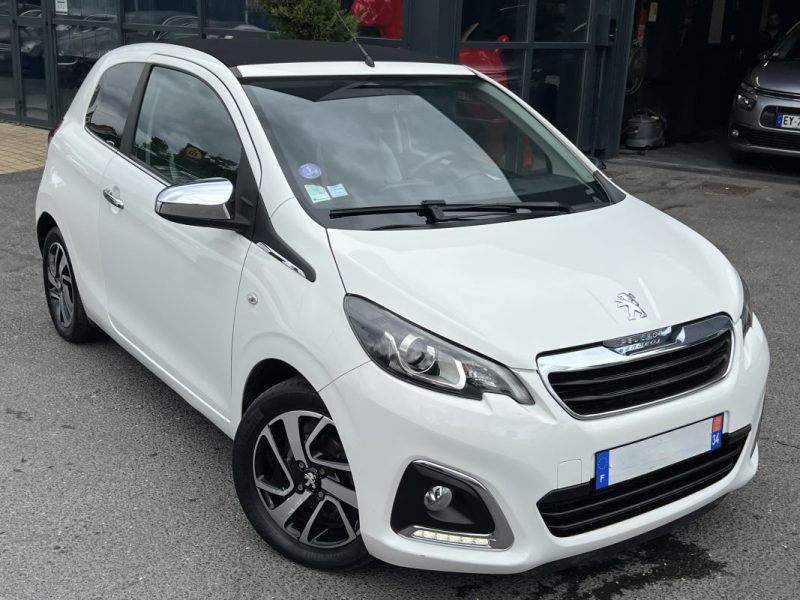 PEUGEOT 108 TOP ! CABRIOLET Pack ALLURE 1.2 82 Cv 1ERE MAIN ECRAN TACTILE CRIT AIR 1 - GARANTIE 1 AN