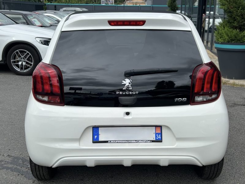 PEUGEOT 108 TOP ! CABRIOLET Pack ALLURE 1.2 82 Cv 1ERE MAIN ECRAN TACTILE CRIT AIR 1 - GARANTIE 1 AN
