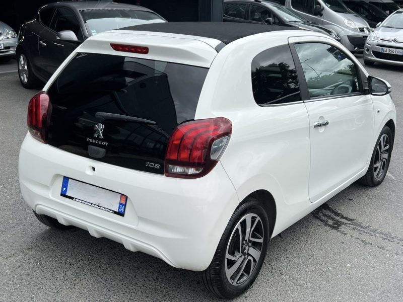 PEUGEOT 108 TOP ! CABRIOLET Pack ALLURE 1.2 82 Cv 1ERE MAIN ECRAN TACTILE CRIT AIR 1 - GARANTIE 1 AN