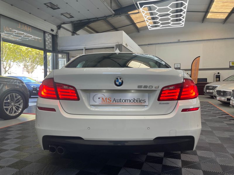 B.M.W. SERIE 5 F10 GARANTIE 12 MOIS 520D 184ch M SPORT FULL BVA8, HISTORIQUE COMPLET BMW, SUPER ETAT