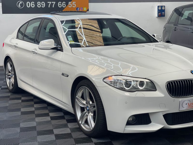 B.M.W. SERIE 5 F10 GARANTIE 12 MOIS 520D 184ch M SPORT FULL BVA8, HISTORIQUE COMPLET BMW, SUPER ETAT