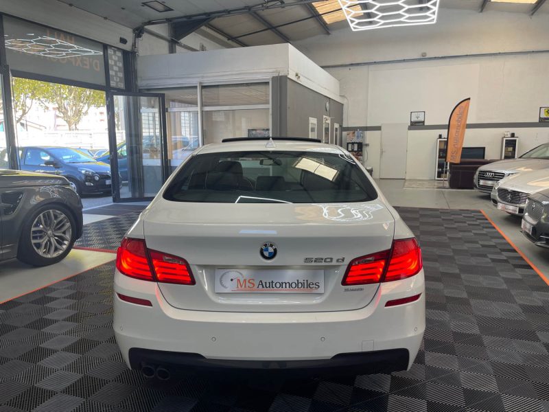 B.M.W. SERIE 5 F10 GARANTIE 12 MOIS 520D 184ch M SPORT FULL BVA8, HISTORIQUE COMPLET BMW, SUPER ETAT