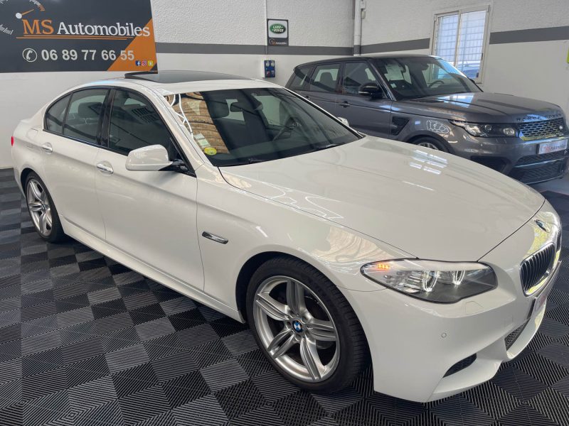 B.M.W. SERIE 5 F10 GARANTIE 12 MOIS 520D 184ch M SPORT FULL BVA8, HISTORIQUE COMPLET BMW, SUPER ETAT