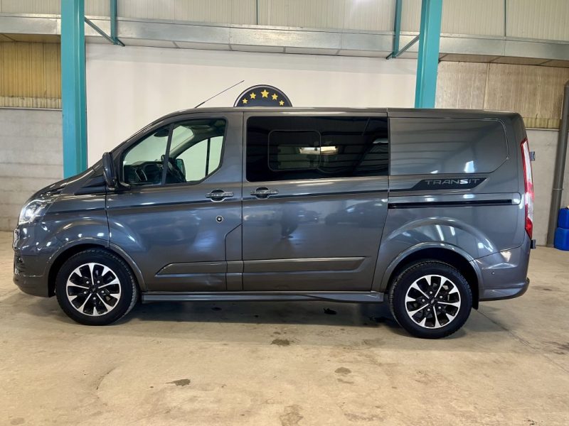 FORD TRANSIT CUSTOM Cabine Approfondie L1H1 2.0 EcoBlue 185 S&S Sport BVA 5 places TVA RECUPERABLE