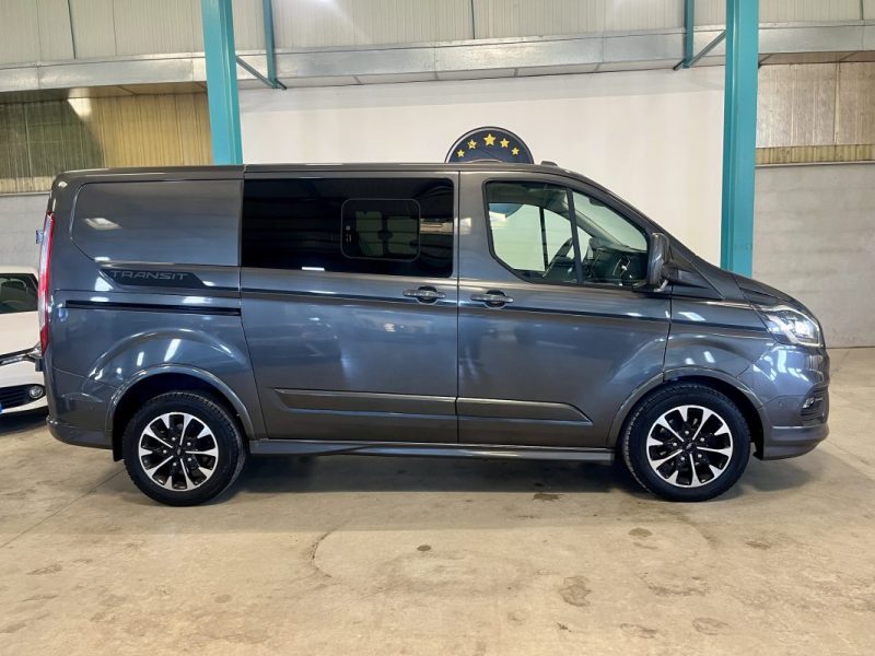 FORD TRANSIT CUSTOM Cabine Approfondie L1H1 2.0 EcoBlue 185 S&S Sport BVA 5 places TVA RECUPERABLE