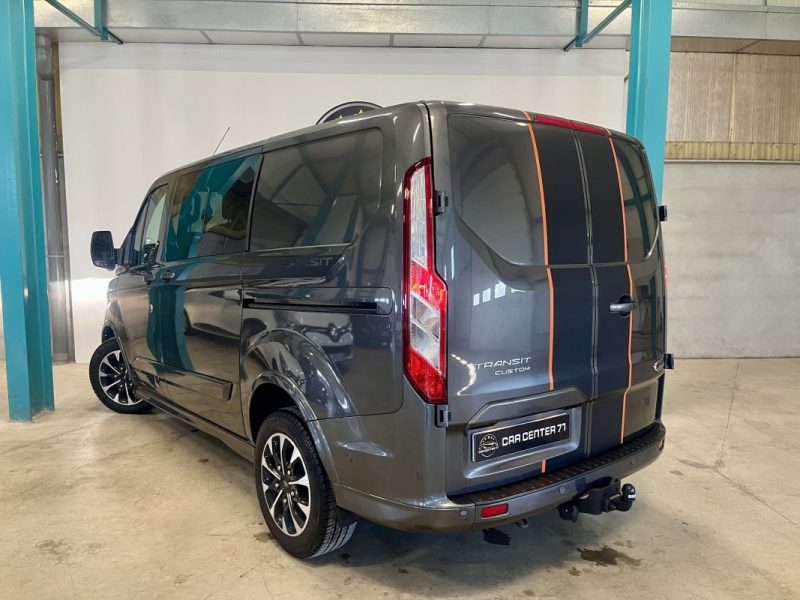 FORD TRANSIT CUSTOM Cabine Approfondie L1H1 2.0 EcoBlue 185 S&S Sport BVA 5 places TVA RECUPERABLE