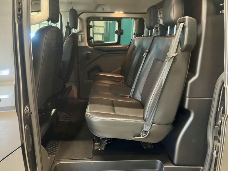 FORD TRANSIT CUSTOM Cabine Approfondie L1H1 2.0 EcoBlue 185 S&S Sport BVA 5 places TVA RECUPERABLE