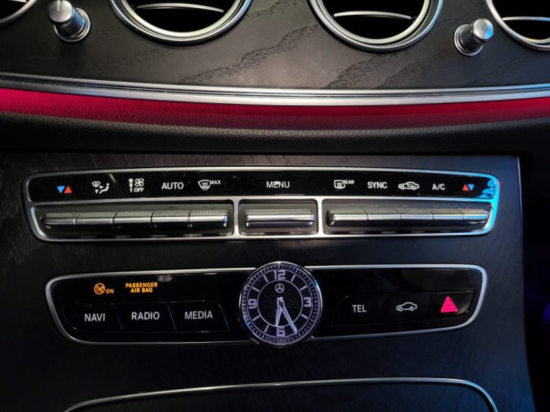 MERCEDES CLASSE E 220d 194ch AMG Line 9G-Tronic / SUIVI MERCEDES / T.O / ANGLE MORT / CUIR CHAUFANTS