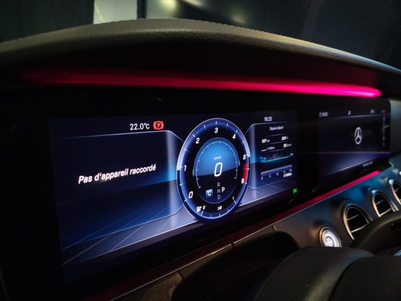 MERCEDES CLASSE E 220d 194ch AMG Line 9G-Tronic / SUIVI MERCEDES / T.O / ANGLE MORT / CUIR CHAUFANTS