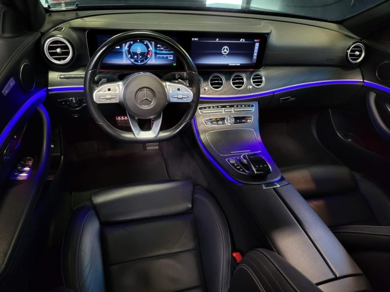 MERCEDES CLASSE E 220d 194ch AMG Line 9G-Tronic / SUIVI MERCEDES / T.O / ANGLE MORT / CUIR CHAUFANTS