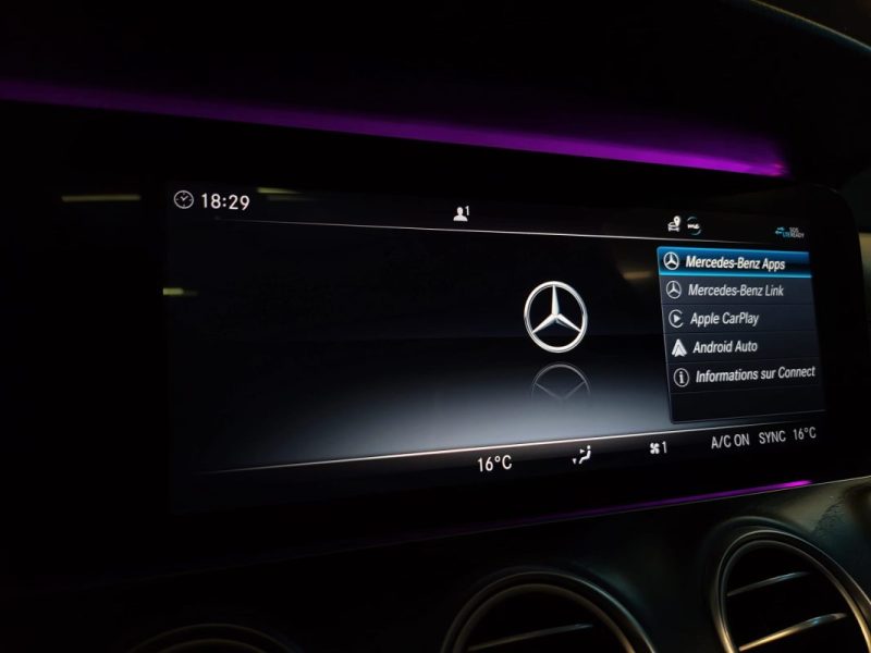 MERCEDES CLASSE E 220d 194ch AMG Line 9G-Tronic / SUIVI MERCEDES / T.O / ANGLE MORT / CUIR CHAUFANTS