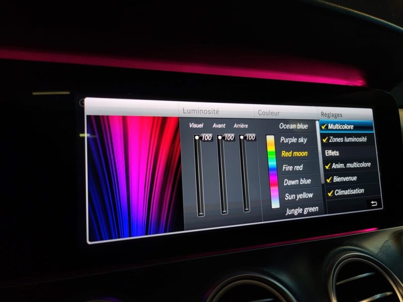 MERCEDES CLASSE E 220d 194ch AMG Line 9G-Tronic / SUIVI MERCEDES / T.O / ANGLE MORT / CUIR CHAUFANTS