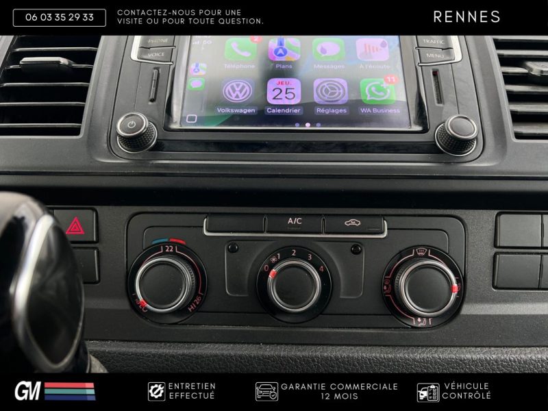 Volkswagen Transporter T6 2.0 TDI 150ch DSG7 / TVA récupérable / 1ère main / Apple CarPlay / Attelag