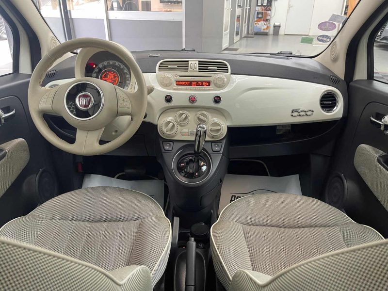 FIAT 500 SEULEMENT 45000KMS 0.9 8V TWINAIR 85ch S&S DUALOGIC LOUNGE BOITE AUTO GARANTIE 12 MOIS 