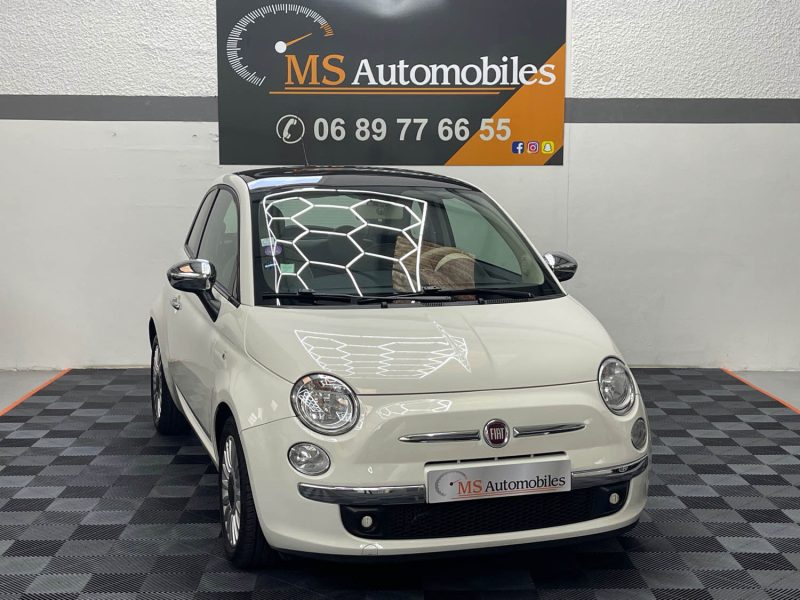 FIAT 500 SEULEMENT 45000KMS 0.9 8V TWINAIR 85ch S&S DUALOGIC LOUNGE BOITE AUTO GARANTIE 12 MOIS 