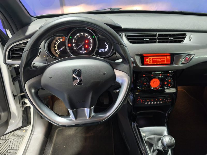 DS DS 3 1.2 THP 110 Cv SO CHIC - ENTRETIEN A JOUR -GARANTIE MECANIQUE 6 MOIS