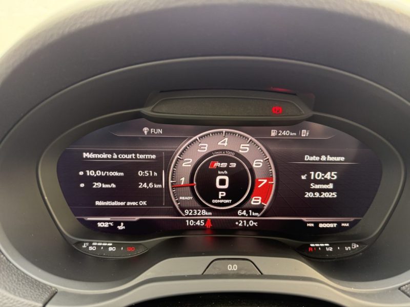 AUDI RS3 SPORTBACK 2.5 TFSI 400ch quattro S tronic 7/ DAZA / F1 / GARANTIE 6 MOIS