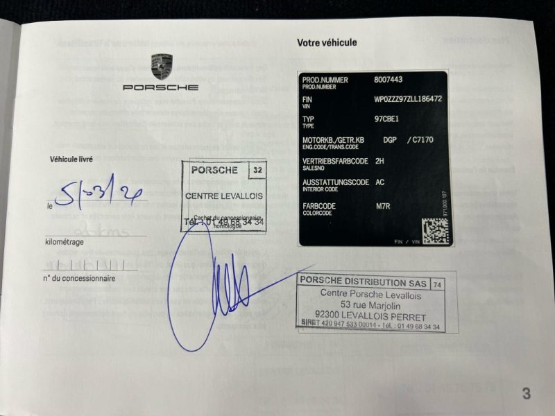 PORSCHE PANAMERA 4 E-HYBRID 3.0 V6 462ch 4 E-Hybrid Edition 10 ans Euro6d-T-EVAP-ISC 2020