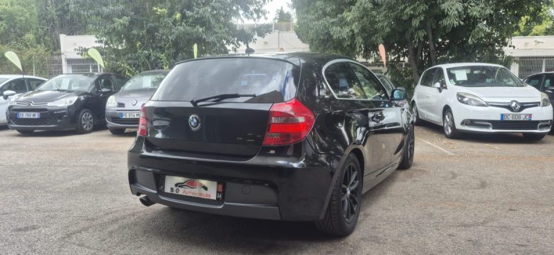 BMW Série 1 E81 118D Pack M LCI 143CH, noir, *PACK M D'USINE*, *CLIM AUTO*, *Idéale jeune conducteur