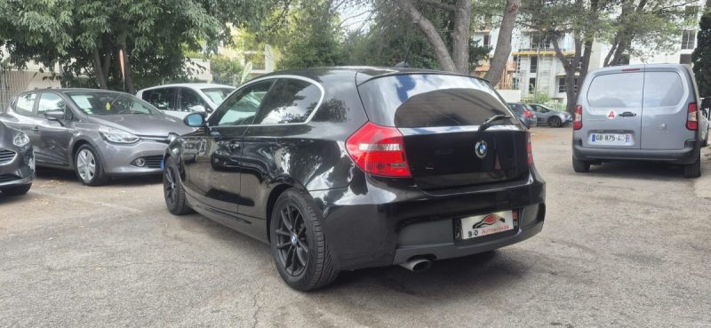 BMW Série 1 E81 118D Pack M LCI 143CH, noir, *PACK M D'USINE*, *CLIM AUTO*, *Idéale jeune conducteur