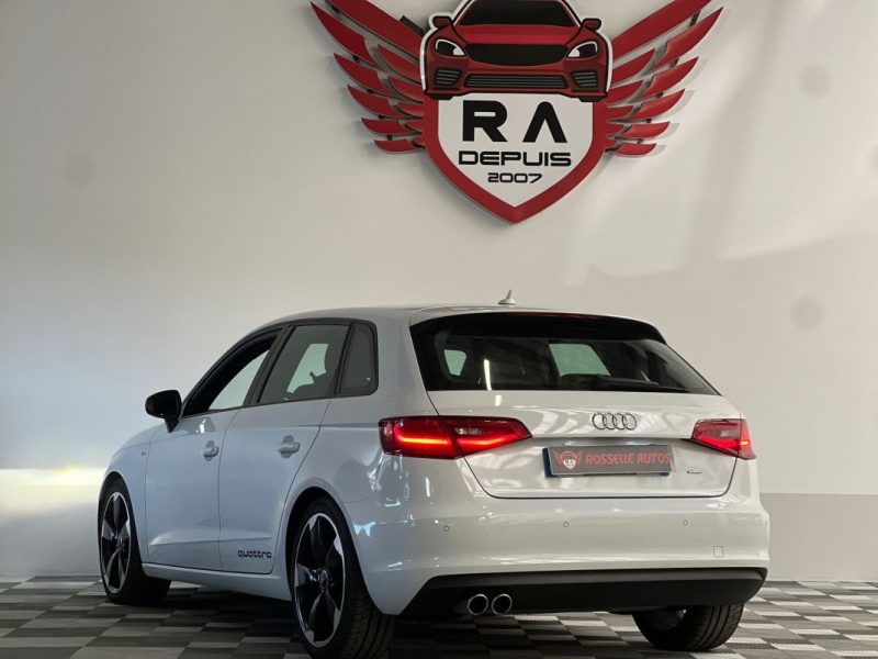 AUDI A3 2.0 TDI 184CH SPORTBACK S-LINE QUATTRO 