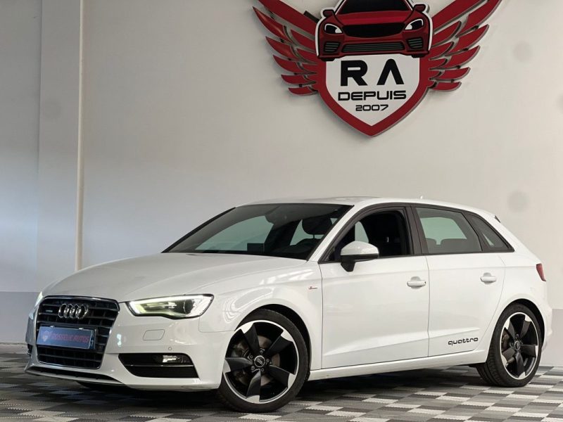 AUDI A3 2.0 TDI 184CH SPORTBACK S-LINE QUATTRO 