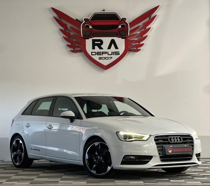 AUDI A3 2.0 TDI 184CH SPORTBACK S-LINE QUATTRO 