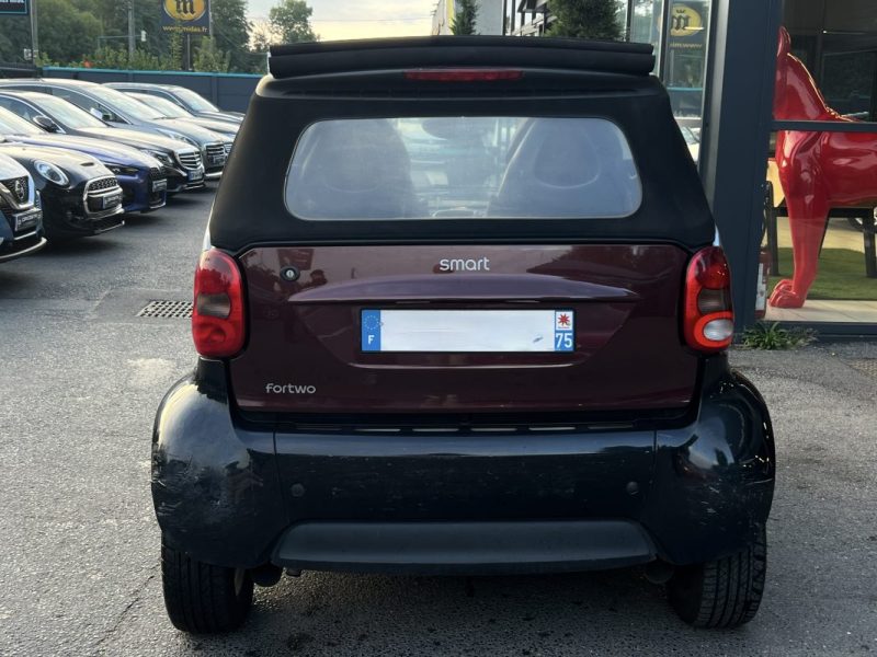 SMART FORTWO II CABRIOLET II 0.7 60 Cv BOITE AUTOMATIQUE / CLIMATISATION 88 300 Kms