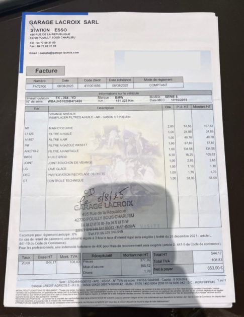 BMW 530d TOURING xDrive 265ch 