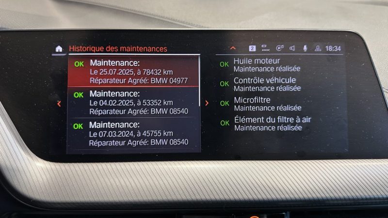 BMW 216dA F44 1.5 116ch M Sport - Toit ouvrant - Suivi complet BMW