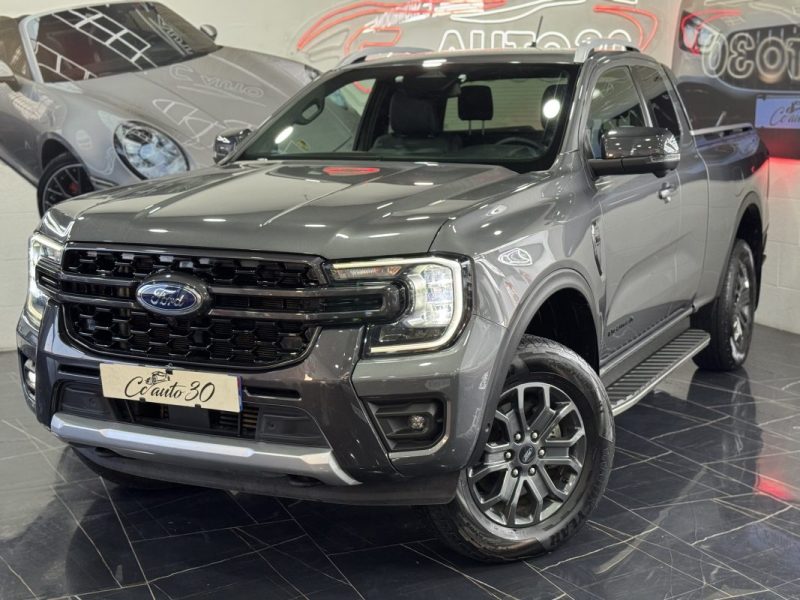 FORD RANGER 2.0 EcoBlue 205ch Stop&Start Super Cab Limited e-4WD BVA10 2023 TVA Récupérable 