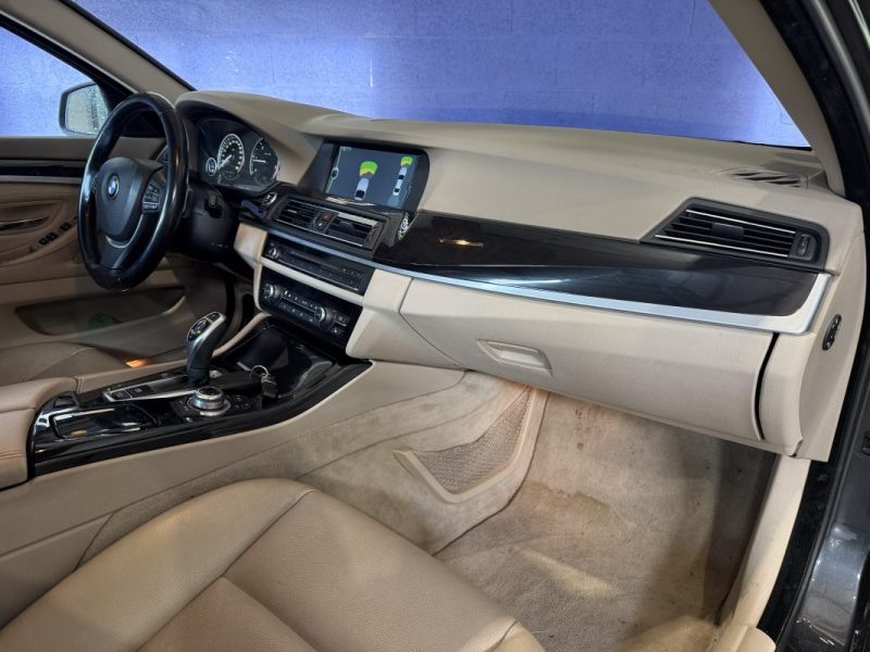 BMW Série 5 (F10) Berline 520d 184 cv BVA Luxury - Kit Chaine Fait -  Affichage Tête Haute - Sièges électriques chauffants