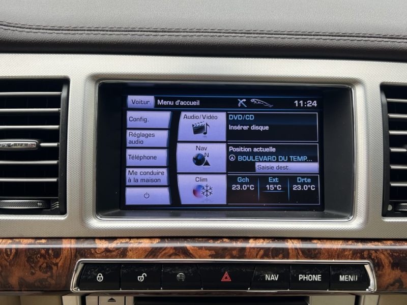 JAGUAR XF PHASE 2 BERLINE 2.2 D 190 Cv BOITE AUTO INTERIEUR CUIR ECRAN GPS TACTILE CRIT AIR 2
