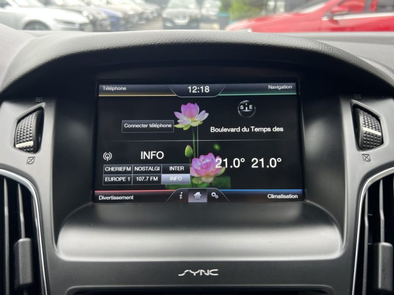 FORD FOCUS III PHASE 2 TITANIUM 1.0 ECOBOOST 100 Cv 1ERE MAIN / GRAND GPS CRIT AIR 1 - GARANTIE 1 AN